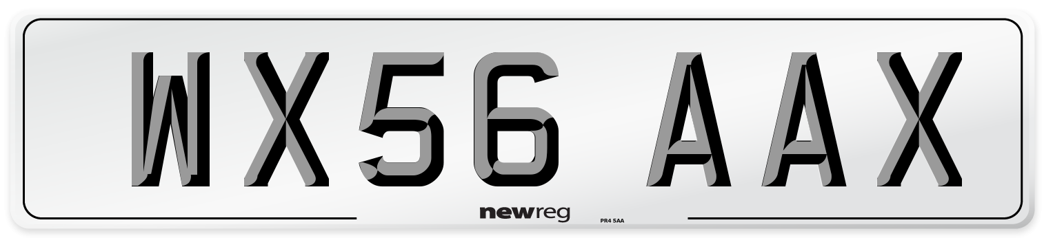 WX56 AAX Number Plate from New Reg